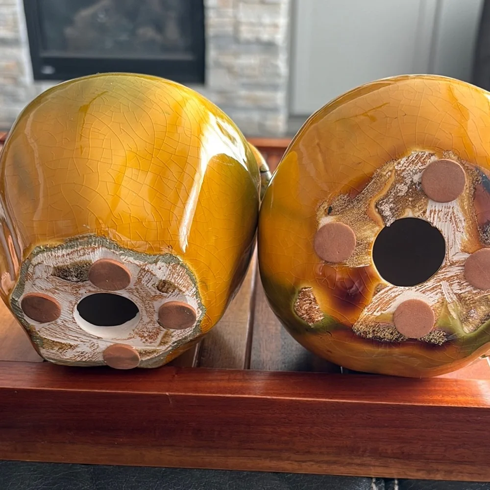 MCM Large Yellow Green Ceramic Fruit Set